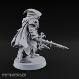 Cloak Billowing Tiefling Warlock Miniature for Dungeons and Dragons, Pathfinder or other TTRPGs