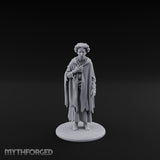 Cloak Clutching Human Peasant Miniature for Dungeons and Dragons, Pathfinder or other TTRPGs