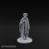 Cloak Clutching Human Peasant Miniature for Dungeons and Dragons, Pathfinder or other TTRPGs