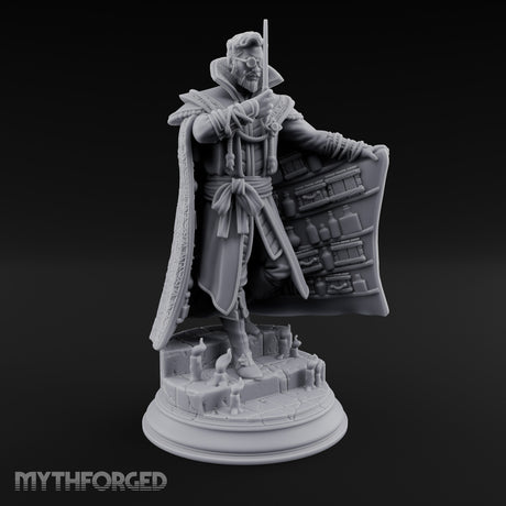Cloak Sweeping Human Wizard Miniature for Dungeons and Dragons, Pathfinder or other TTRPGs