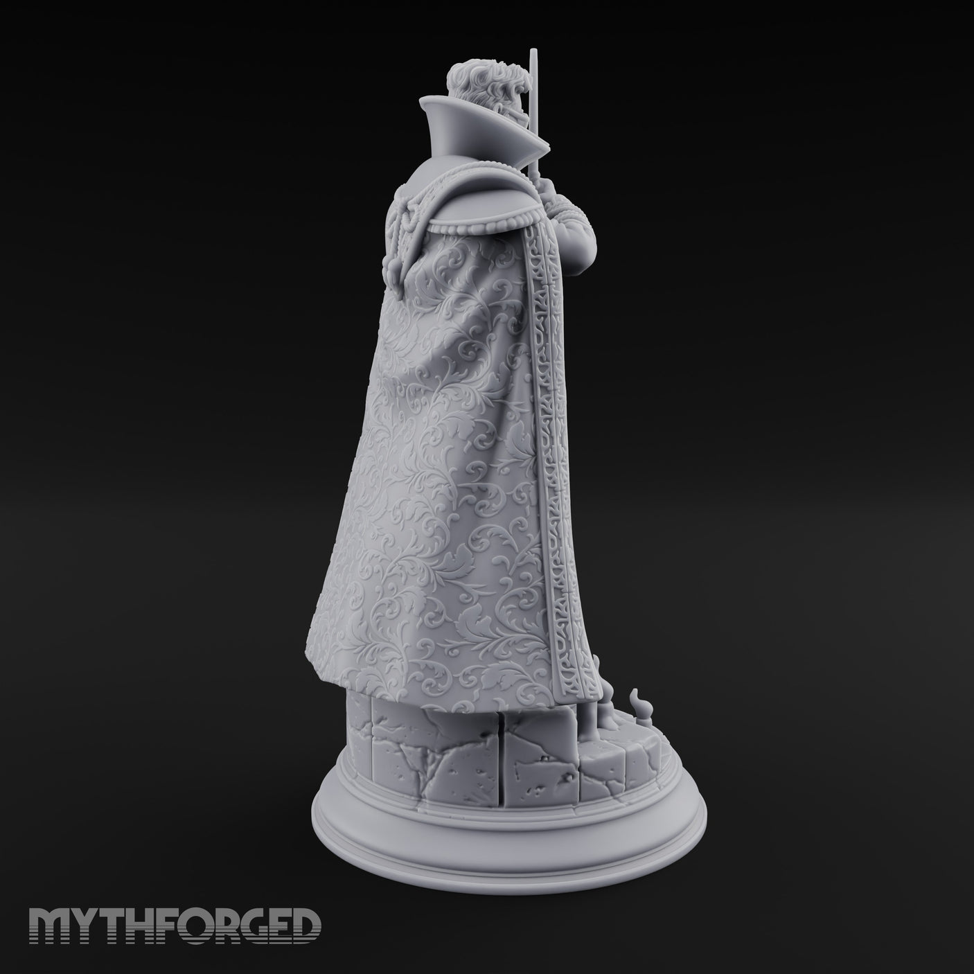 Cloak Sweeping Human Wizard Miniature for Dungeons and Dragons, Pathfinder or other TTRPGs