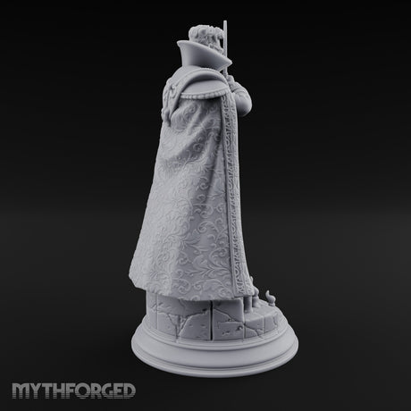 Cloak Sweeping Human Wizard Miniature for Dungeons and Dragons, Pathfinder or other TTRPGs
