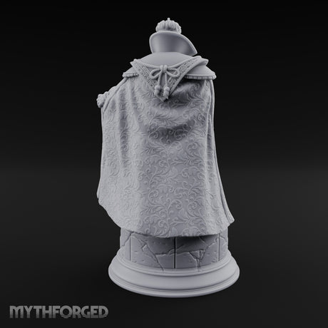 Cloak Sweeping Human Wizard Miniature for Dungeons and Dragons, Pathfinder or other TTRPGs