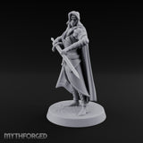 Cloak Sweeping Long Blade Human Warlock Miniature for Dungeons and Dragons, Pathfinder or other TTRPGs