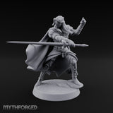 Cloak Sweeping Long Blade Human Warlock Miniature for Dungeons and Dragons, Pathfinder or other TTRPGs