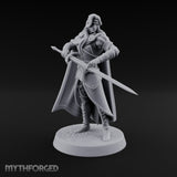 Cloak Sweeping Long Blade Human Warlock Miniature for Dungeons and Dragons, Pathfinder or other TTRPGs