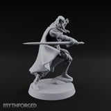 Cloak Sweeping Long Blade Human Warlock Miniature for Dungeons and Dragons, Pathfinder or other TTRPGs