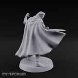 Cloak Sweeping Long Blade Human Warlock Miniature for Dungeons and Dragons, Pathfinder or other TTRPGs