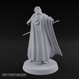 Cloak Sweeping Long Blade Human Warlock Miniature for Dungeons and Dragons, Pathfinder or other TTRPGs