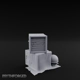 Cloth-Draped Nail-Studded Workshop Crate Stack Miniature for Dungeons and Dragons, Pathfinder or other TTRPGs
