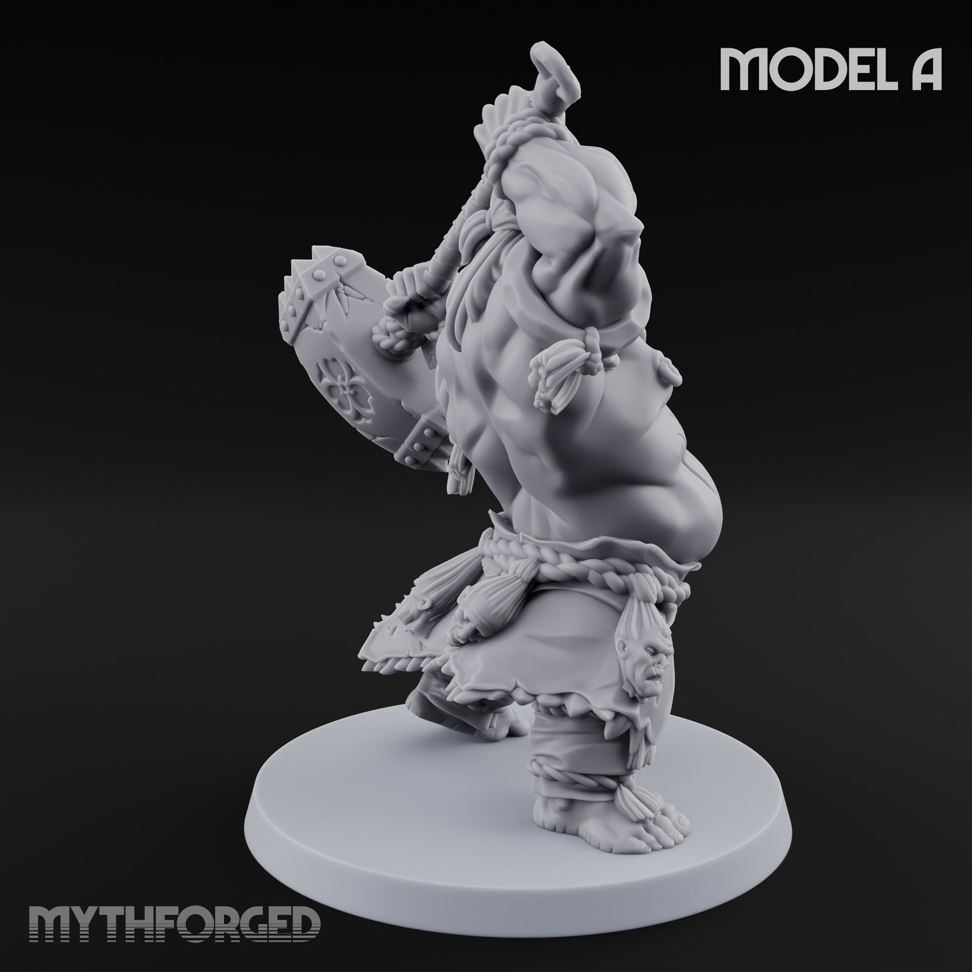 Club Smashing Oni Brute A Miniature for Dungeons and Dragons, Pathfinder or other TTRPGs