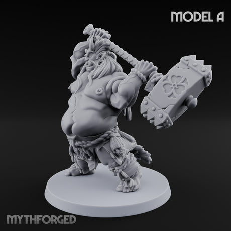 Club Smashing Oni Brute A Miniature for Dungeons and Dragons, Pathfinder or other TTRPGs