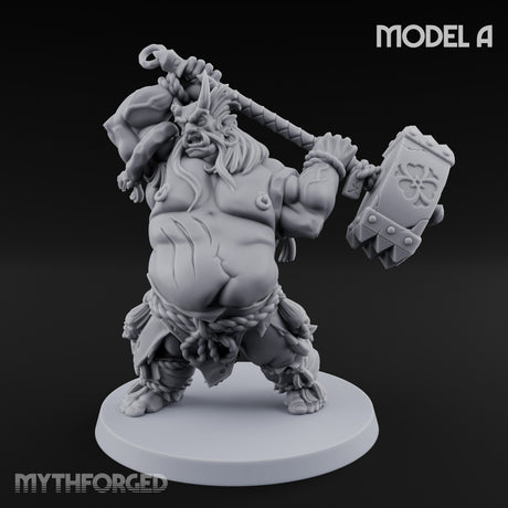 Club Smashing Oni Brute A Miniature for Dungeons and Dragons, Pathfinder or other TTRPGs