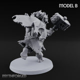 Club Smashing Oni Brute B Miniature for Dungeons and Dragons, Pathfinder or other TTRPGs