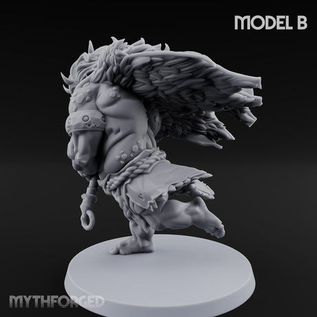 Club Smashing Oni Brute B Miniature for Dungeons and Dragons, Pathfinder or other TTRPGs