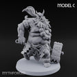 Club Smashing Oni Brute C Miniature for Dungeons and Dragons, Pathfinder or other TTRPGs