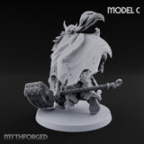 Club Smashing Oni Brute C Miniature for Dungeons and Dragons, Pathfinder or other TTRPGs