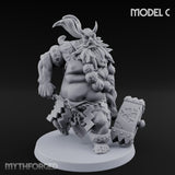 Club Smashing Oni Brute C Miniature for Dungeons and Dragons, Pathfinder or other TTRPGs