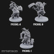 Club Smashing Oni Brutes Miniature for Dungeons and Dragons, Pathfinder or other TTRPGs