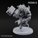 Club Smashing Oni Brutes Miniature for Dungeons and Dragons, Pathfinder or other TTRPGs