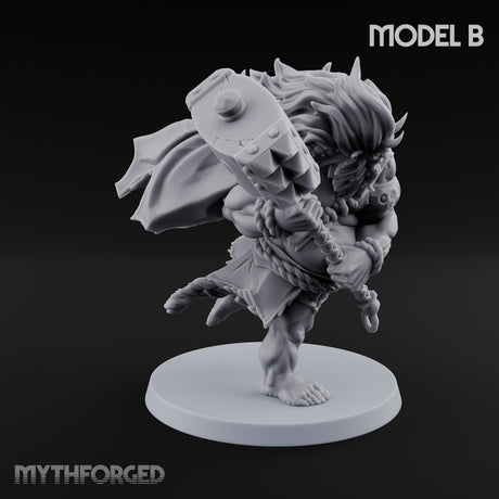 Club Smashing Oni Brutes Miniature for Dungeons and Dragons, Pathfinder or other TTRPGs