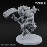 Club Smashing Oni Brutes Miniature for Dungeons and Dragons, Pathfinder or other TTRPGs
