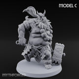 Club Smashing Oni Brutes Miniature for Dungeons and Dragons, Pathfinder or other TTRPGs