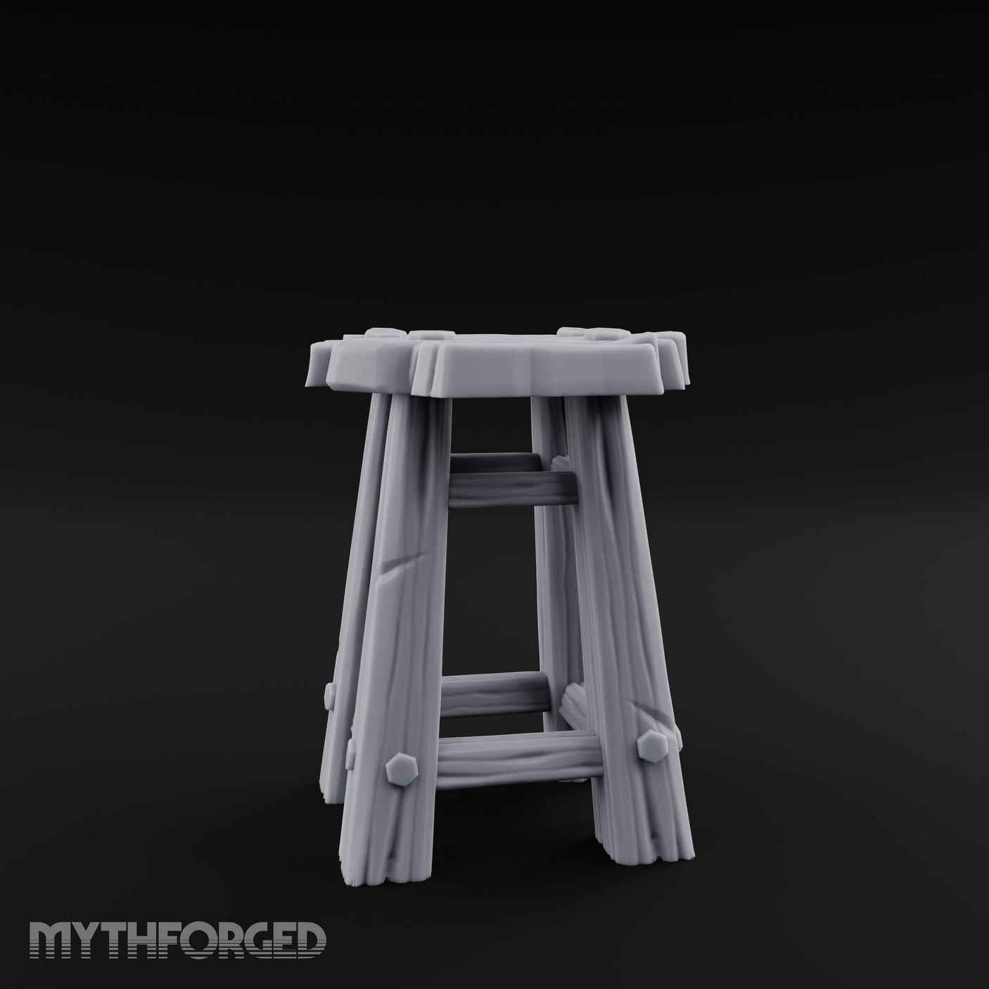 Clutter-Topped Hex-Bolted Tavern Stool gallery 7