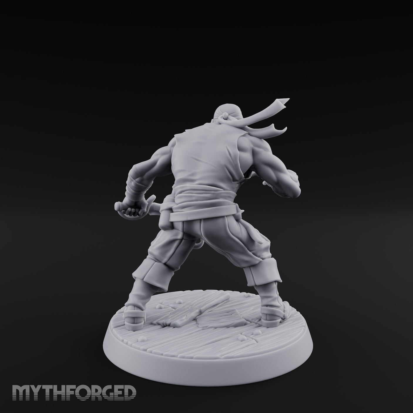 Closing In Human Pirate Miniature for Dungeons and Dragons, Pathfinder or other TTRPGs