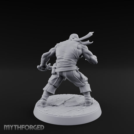 Closing In Human Pirate Miniature for Dungeons and Dragons, Pathfinder or other TTRPGs