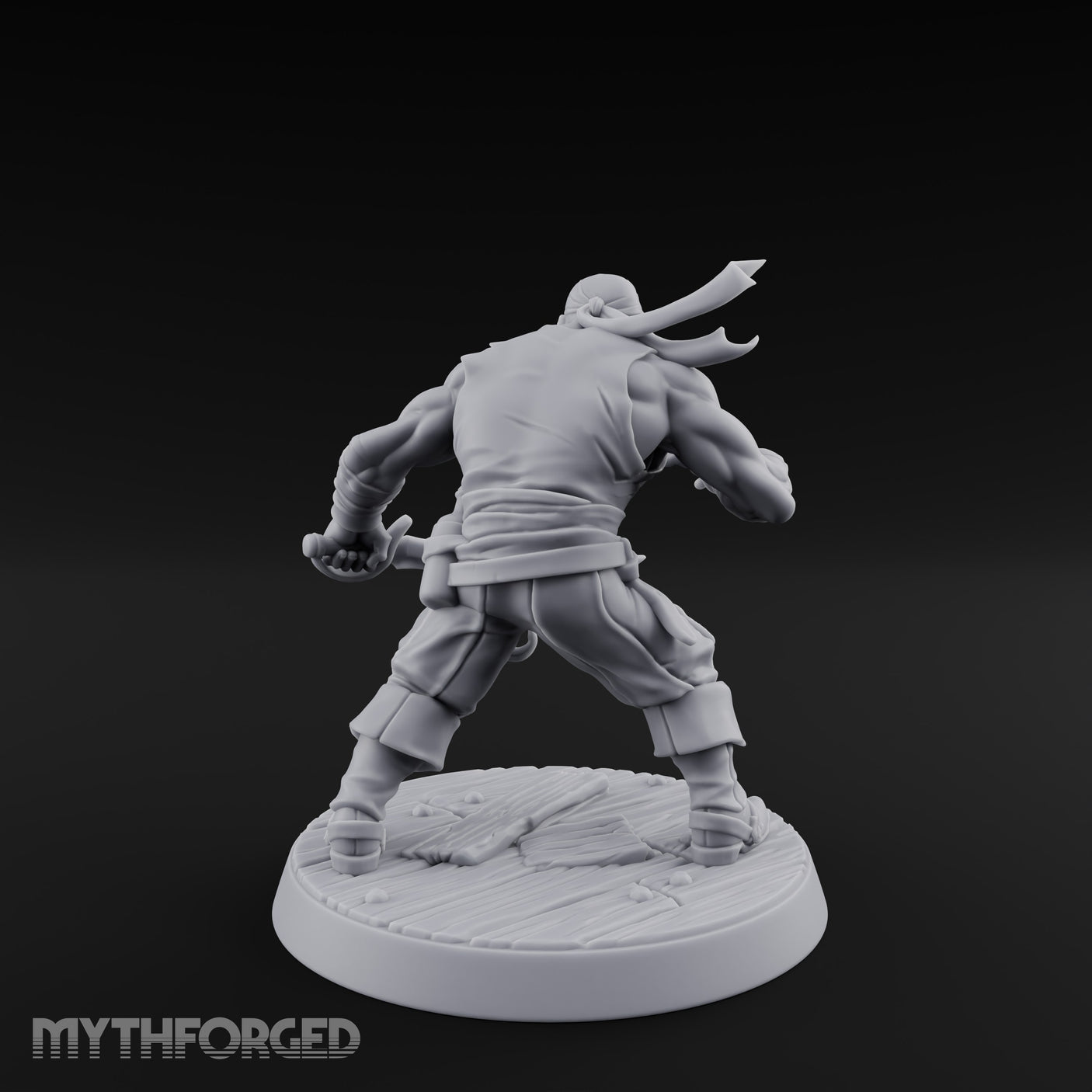 Closing In Human Pirate Miniature for Dungeons and Dragons, Pathfinder or other TTRPGs