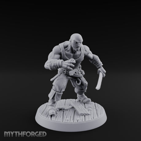 Closing In Human Pirate Miniature for Dungeons and Dragons, Pathfinder or other TTRPGs