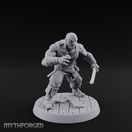 Closing In Human Pirate Miniature for Dungeons and Dragons, Pathfinder or other TTRPGs