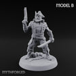 Pistol Held High Human Pirate Miniature for Dungeons and Dragons, Pathfinder or other TTRPGs