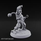 Swinging the Shot Human Pirate Miniature for Dungeons and Dragons, Pathfinder or other TTRPGs
