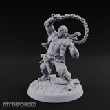 Swinging the Shot Human Pirate Miniature for Dungeons and Dragons, Pathfinder or other TTRPGs