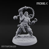 Swinging the Shot Human Pirate Miniature for Dungeons and Dragons, Pathfinder or other TTRPGs