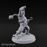 Swinging the Shot Human Pirate Miniature for Dungeons and Dragons, Pathfinder or other TTRPGs