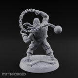 Swinging the Shot Human Pirate Miniature for Dungeons and Dragons, Pathfinder or other TTRPGs