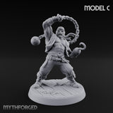 Swinging the Shot Human Pirate Miniature for Dungeons and Dragons, Pathfinder or other TTRPGs