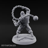 Swinging the Shot Human Pirate Miniature for Dungeons and Dragons, Pathfinder or other TTRPGs