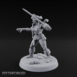 Blade High, Pistol Ready Human Pirate Miniature for Dungeons and Dragons, Pathfinder or other TTRPGs