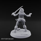 Blade High, Pistol Ready Human Pirate Miniature for Dungeons and Dragons, Pathfinder or other TTRPGs