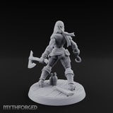 Standing Her Ground Human Pirate Miniature for Dungeons and Dragons, Pathfinder or other TTRPGs