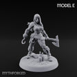 Standing Her Ground Human Pirate Miniature for Dungeons and Dragons, Pathfinder or other TTRPGs