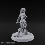 Standing Her Ground Human Pirate Miniature for Dungeons and Dragons, Pathfinder or other TTRPGs
