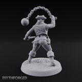 Wrecking Ball Human Pirate Miniature for Dungeons and Dragons, Pathfinder or other TTRPGs