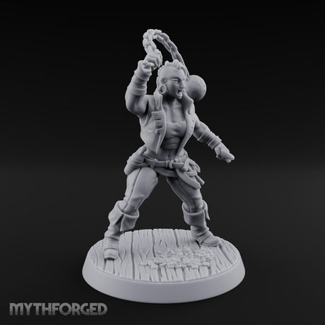 Wrecking Ball Human Pirate Miniature for Dungeons and Dragons, Pathfinder or other TTRPGs