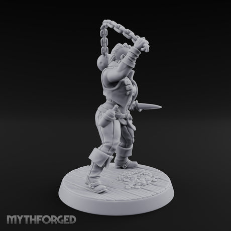 Wrecking Ball Human Pirate Miniature for Dungeons and Dragons, Pathfinder or other TTRPGs