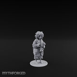 Coat Clutching Human Urchin Miniature for Dungeons and Dragons, Pathfinder or other TTRPGs